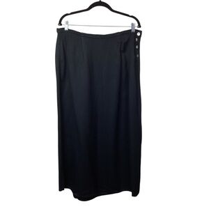 Subtle Tones Maxi Skirt Black Made in USA